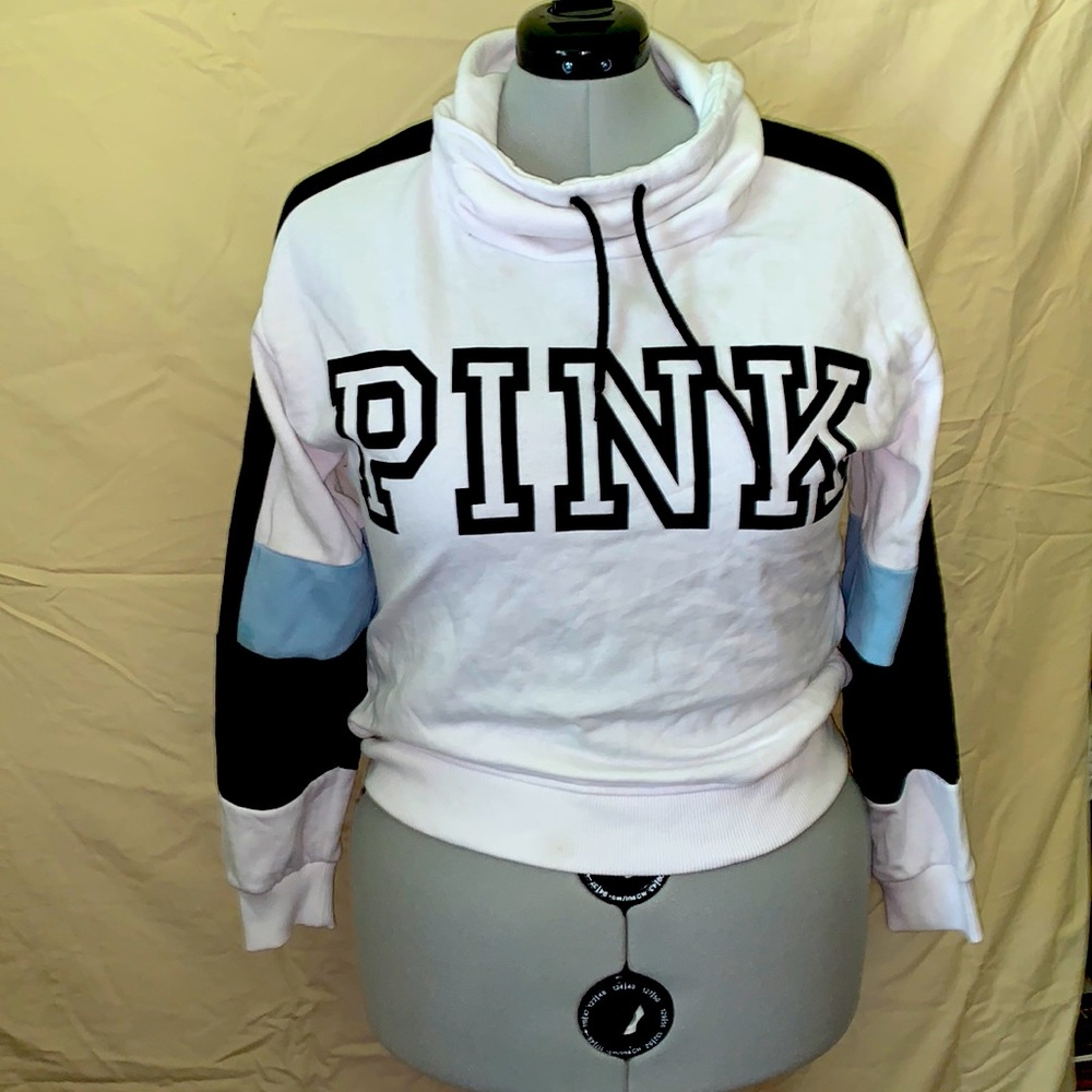 White and blue Victoria secret sweater